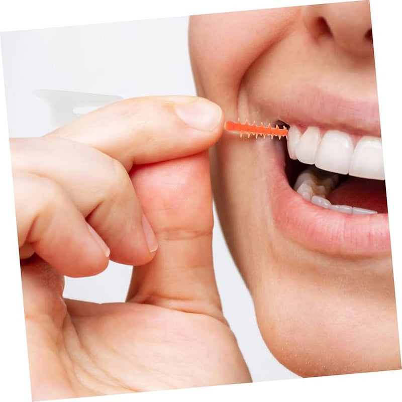 Minkissy 160 Pcs Interdental Brush Floss For Braces Professional Teeth Cleaning 2 Pack - Image 2